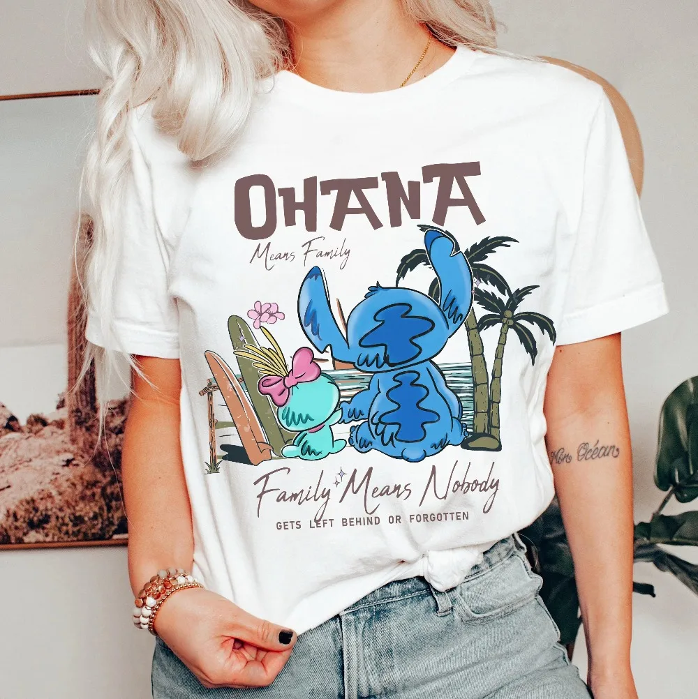 

Disney Lilo & Stitch Ohana Means Family Shirt Disney Stitch Shirt Aloha Hawaii Tee Magic Kingdom