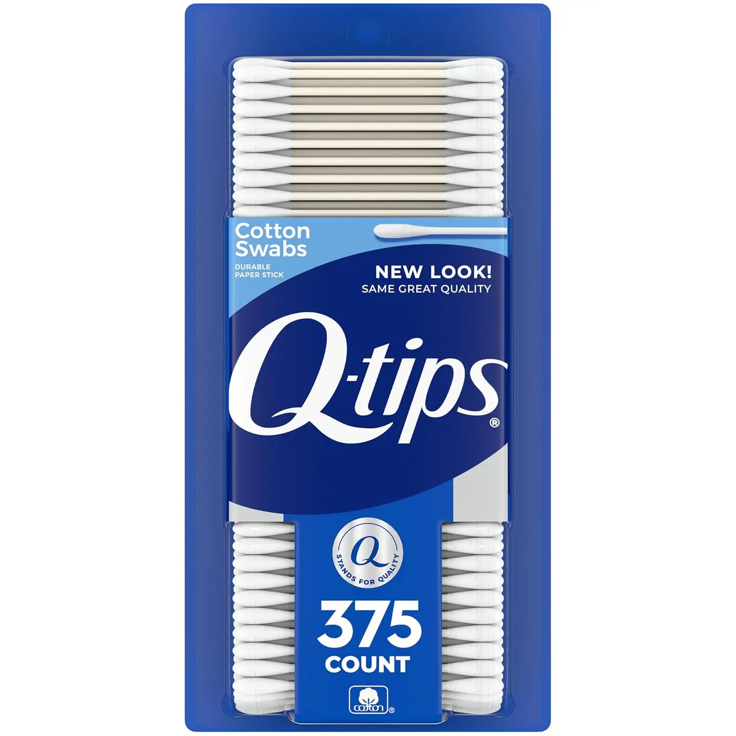 

100% Cotton Swabs 375 Count - For Hygiene, Beauty & Ear Care