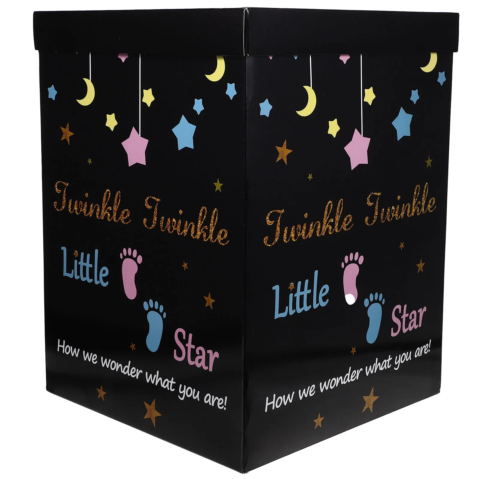 

Baby for Paper For Gender Balloon Reveal Decor Balloon For Gender Reveal Paper Balloons Box Black Theme Gift Box
