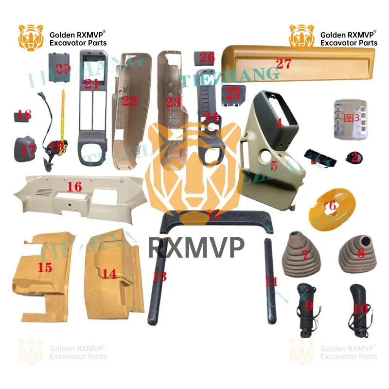 

For Caterpillar cat E320B E312B cab control lever handle decorative panel/armrest shell interior panel excavator accessories