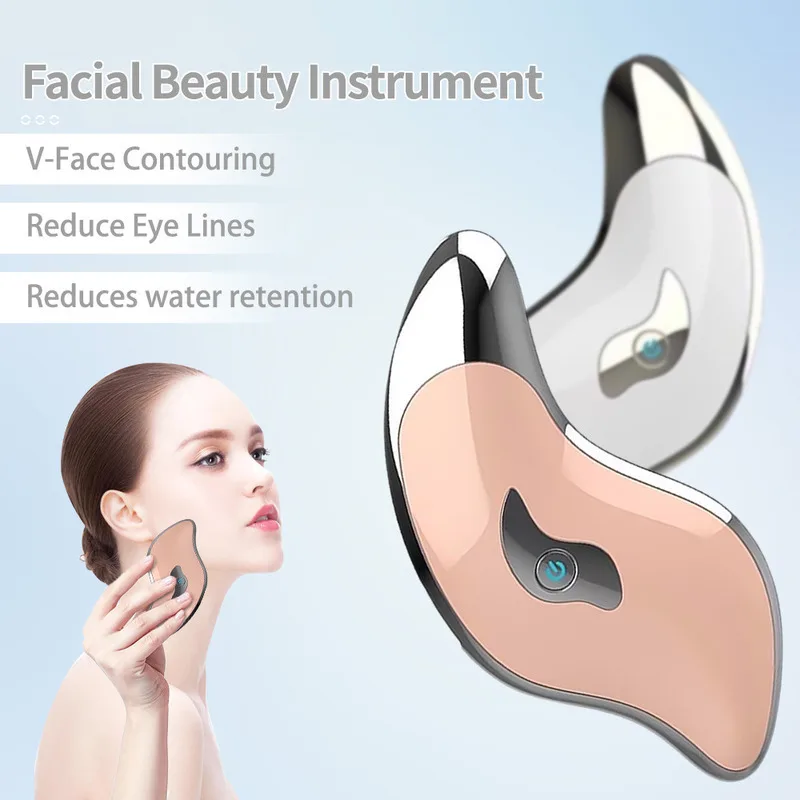 เครื่องนวดหน้าSlimmingเครื่องมือผ่อนคลายกล้ามเนื้อยกกระชับความงามไฟฟ้าFacial Scraperนวดส่งเสริมการเผาผลาญ