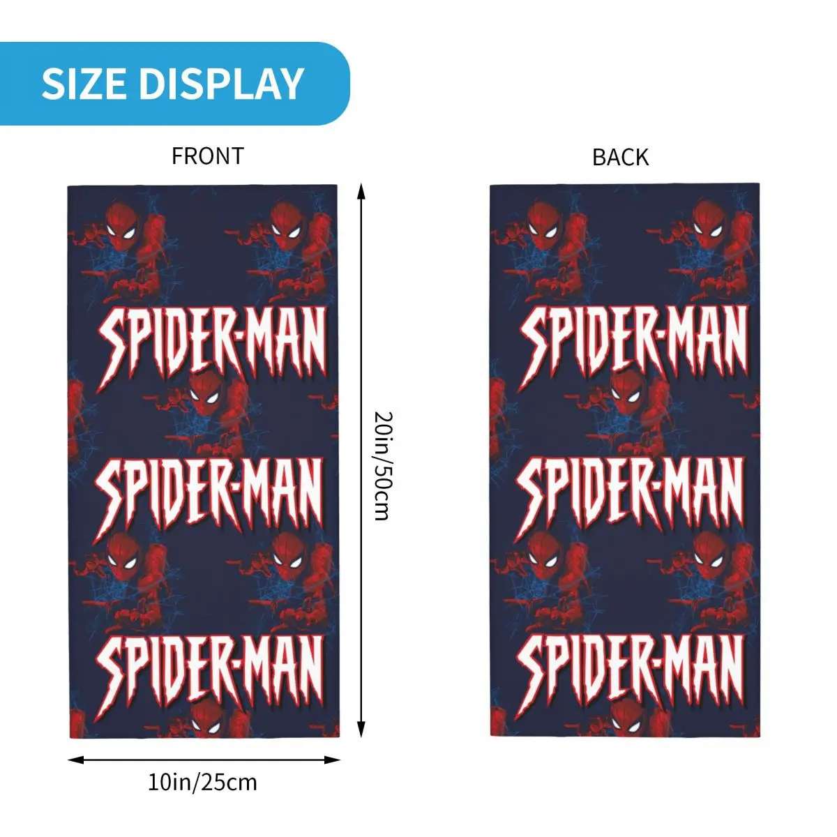 Marvel Spider-Man Bandana para Adulto, Máscara Facial Motocross, Unisex Ciclismo Balaclava, Polainas Pescoço à Prova de Vento, Sinais