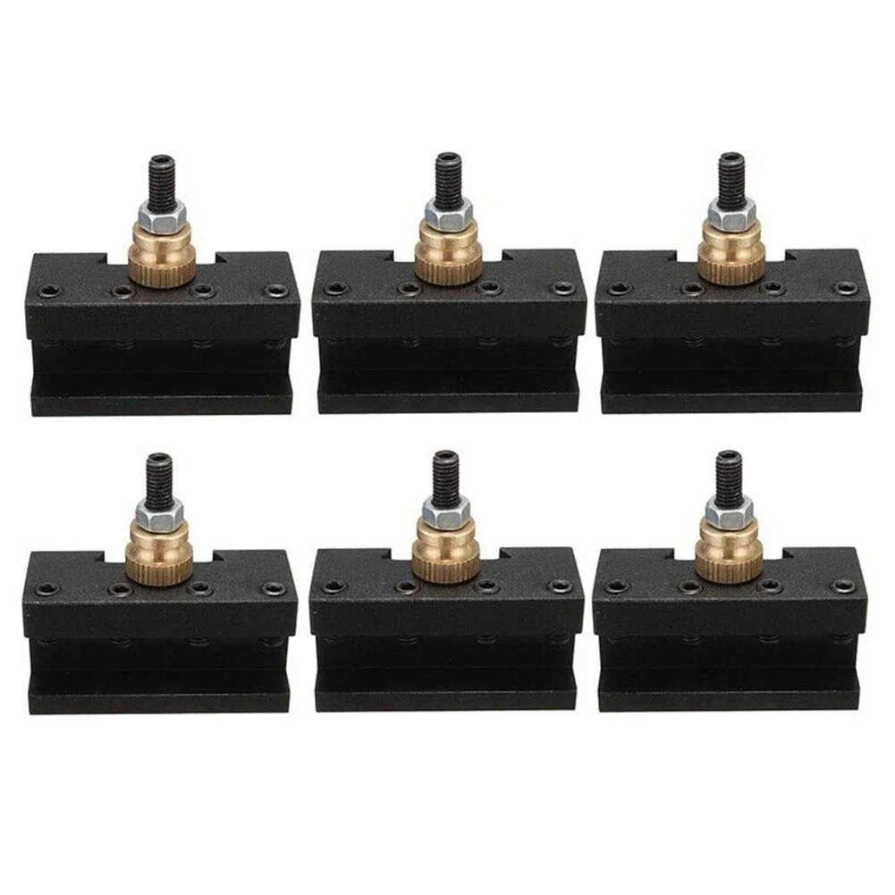 6pcs 14 12 Lathe Quick Change Post Facing Milling TurningTool Holder  Stable Processing  Cylindrical Shank Type