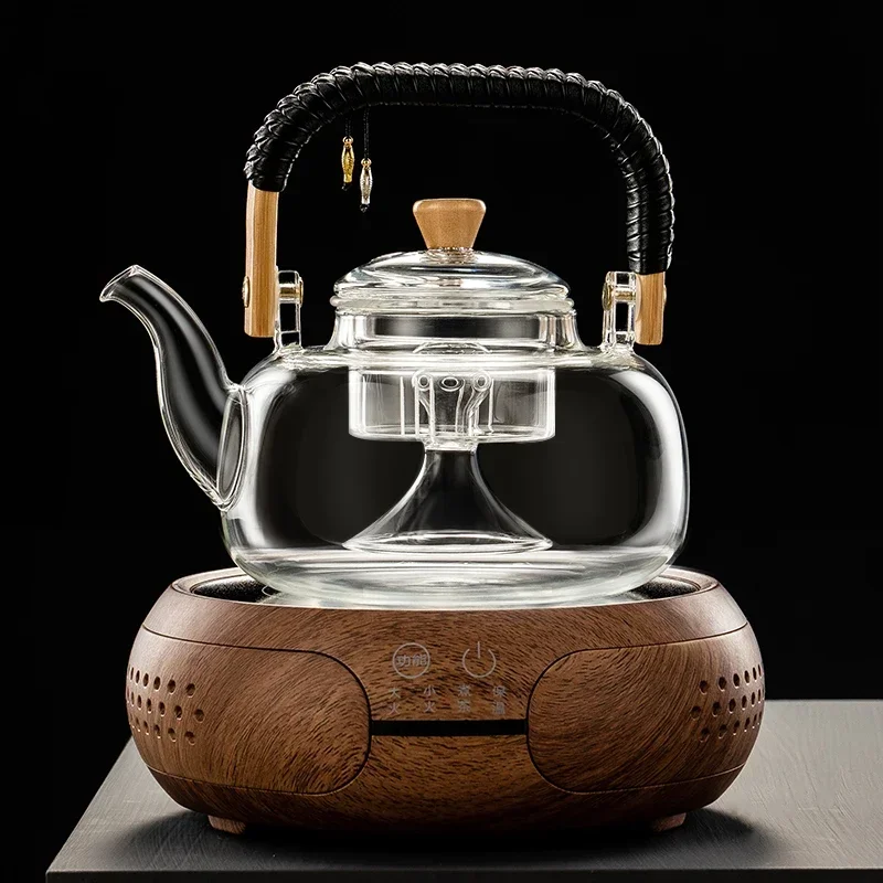 

Large-Capacity Samovar Style Teapot Steam Brew Tool Chinese-Style Automatic Tea Set Thicken Cup Material for Living Room