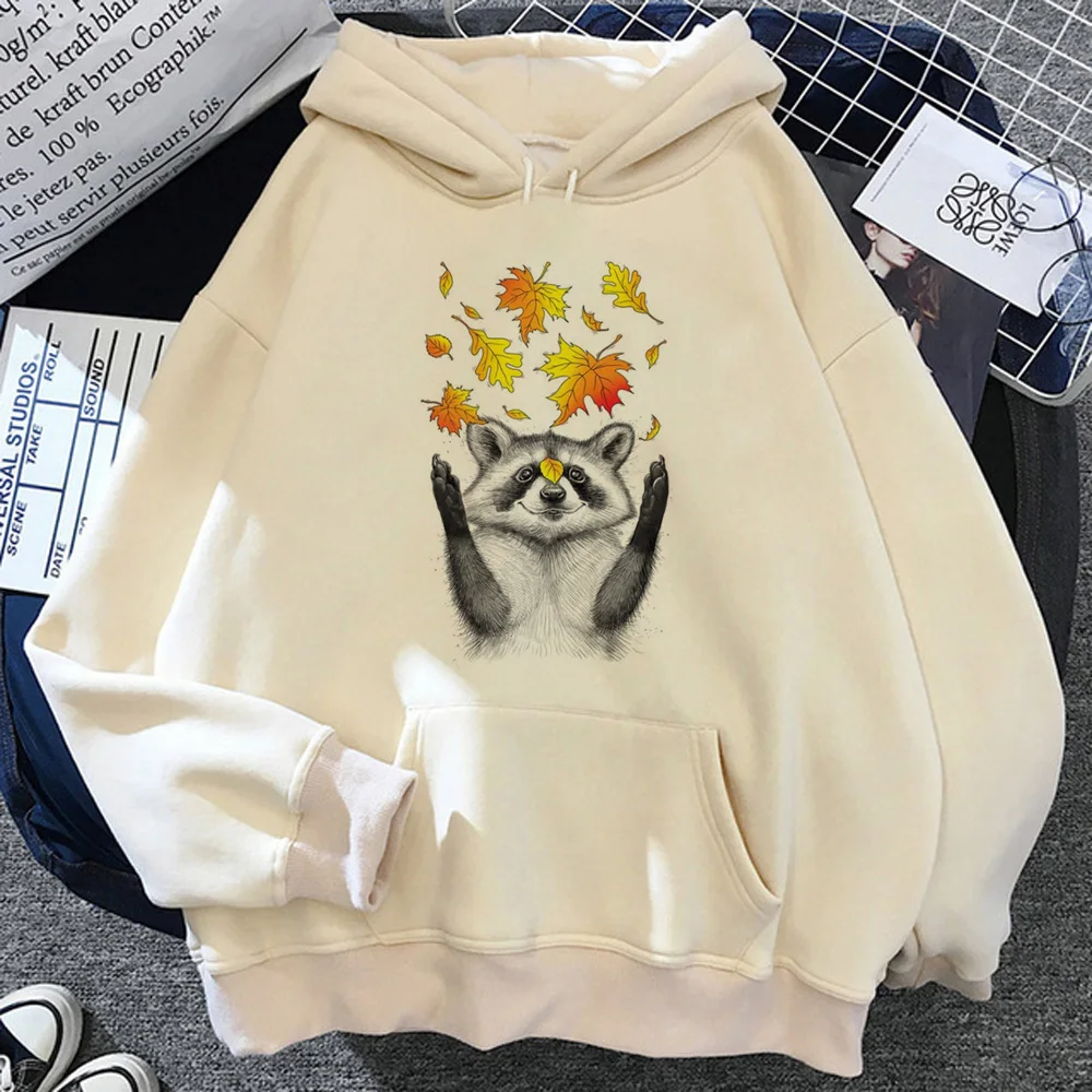 Racoon hoodies women 90s Winter  funny 2023 Hooded Shirt women graphic tracksuit