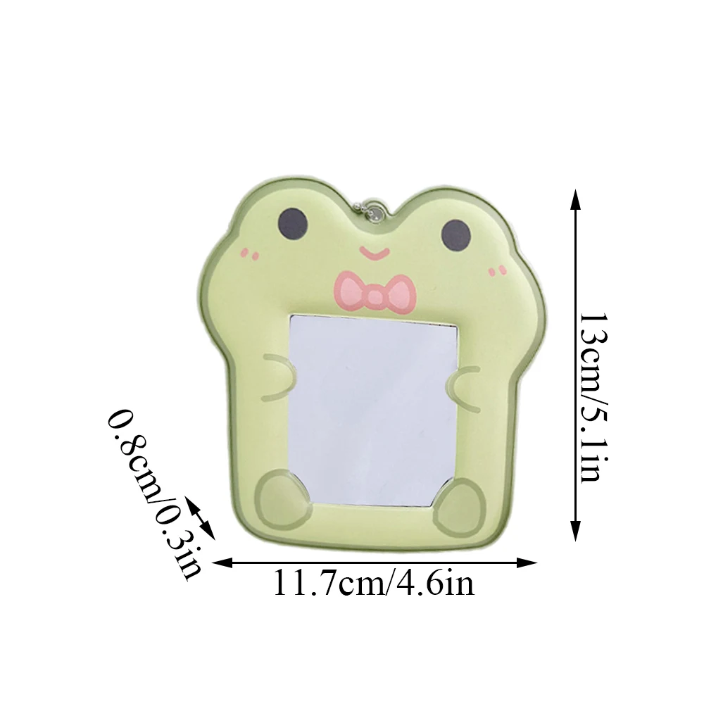 Creative 3 Inch Cute Animal Card Holder Photocards Protector Girl PVC  Bag Pendant Key Chain Photo Sleeves Lovely Soft Cartoon