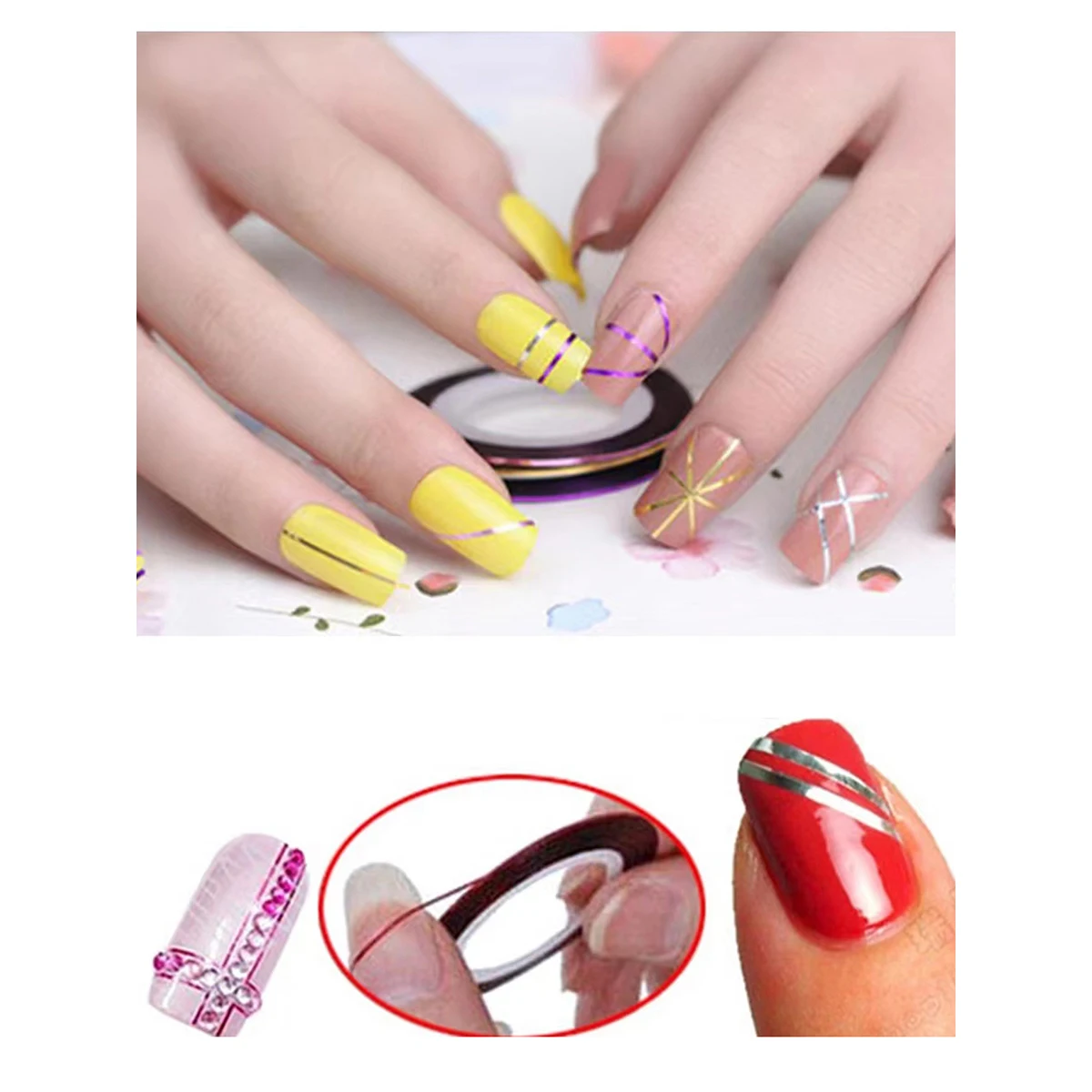 HALAIMAN accessori per Nail Art fai da te Smart Timing Uv Led lampada per asciugare le unghie trapano elettrico per unghie Set di strass di cristallo strumenti