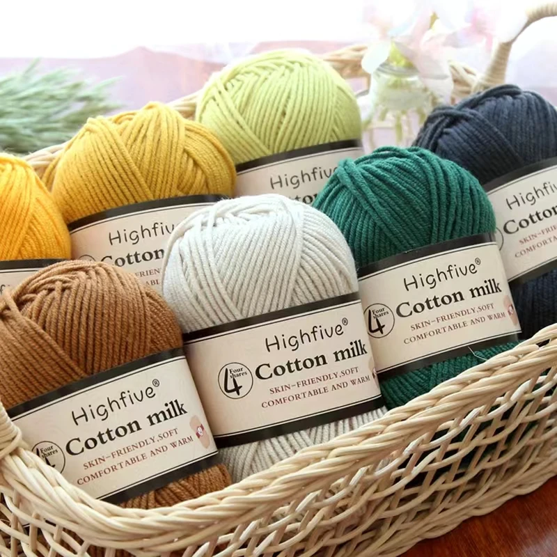 

5pcs Cotton Baby Milk Thread Worsted Handmade Wool Line Crochet Cotton yarn For knitting Bargain Wholesale Price