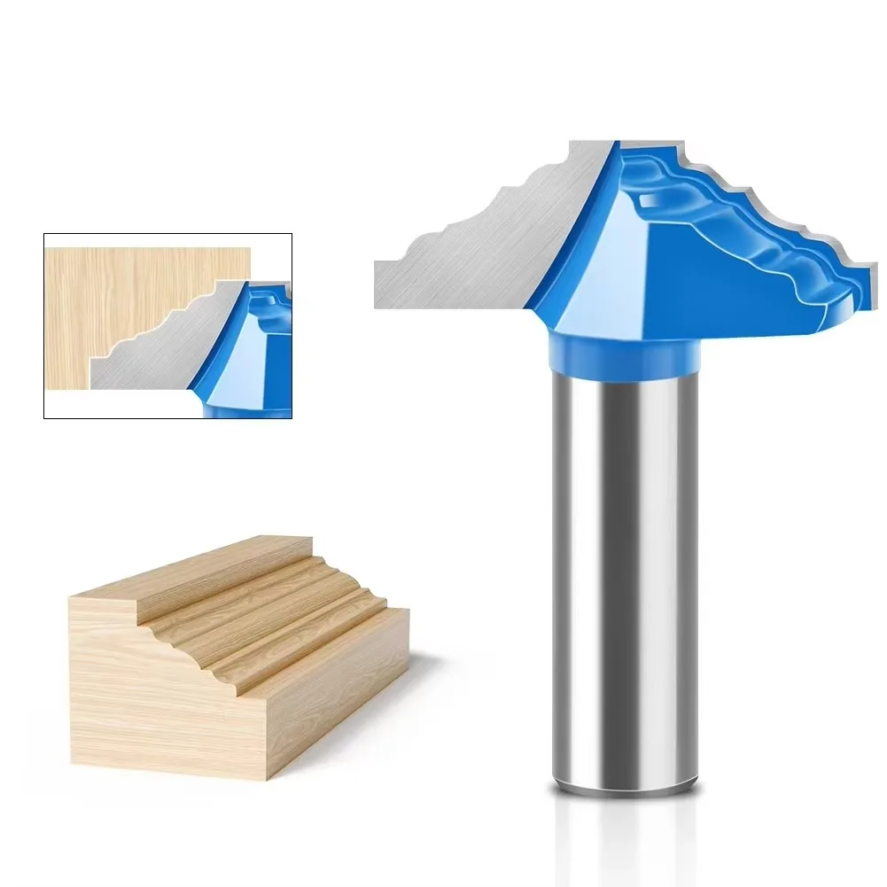

1PC12mm 1/2in Shank Two-Sided Wave Arc Moulding Router Bit Grooving Tool Door Cutter Milling Cutter for Wood Woodworking Cutters