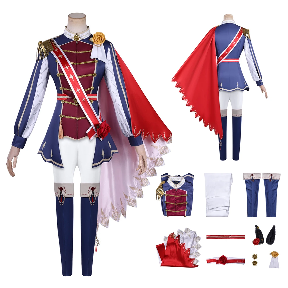 Cosplay Rose Kingdom Costume Anime Game Pretty Derby Adult Women Men Full Set Stage Uniform Performance Halloween Carnival Party