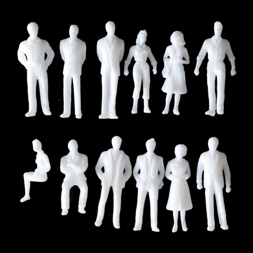 New 10/100pcs 1:300/1:200/1:100/1:150 Miniature Simulation Figures Model 1:75/1:50/1:42/1:30/1:25 Scale Passengers Train Scenery