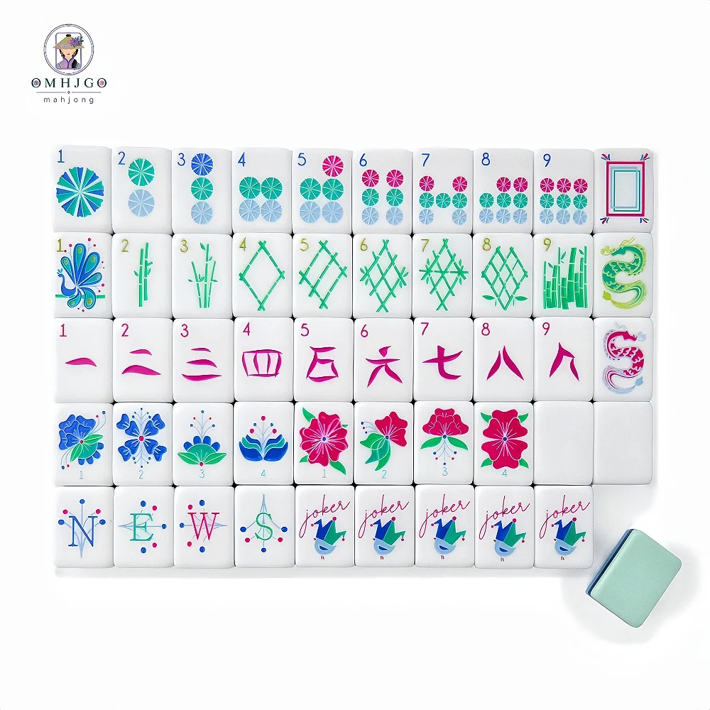 2026 New Mahjong Tiles American Mahjong Tile Premium Travel Mahjong Set Acrylic Luxury Portable Board Game for Family Party Game