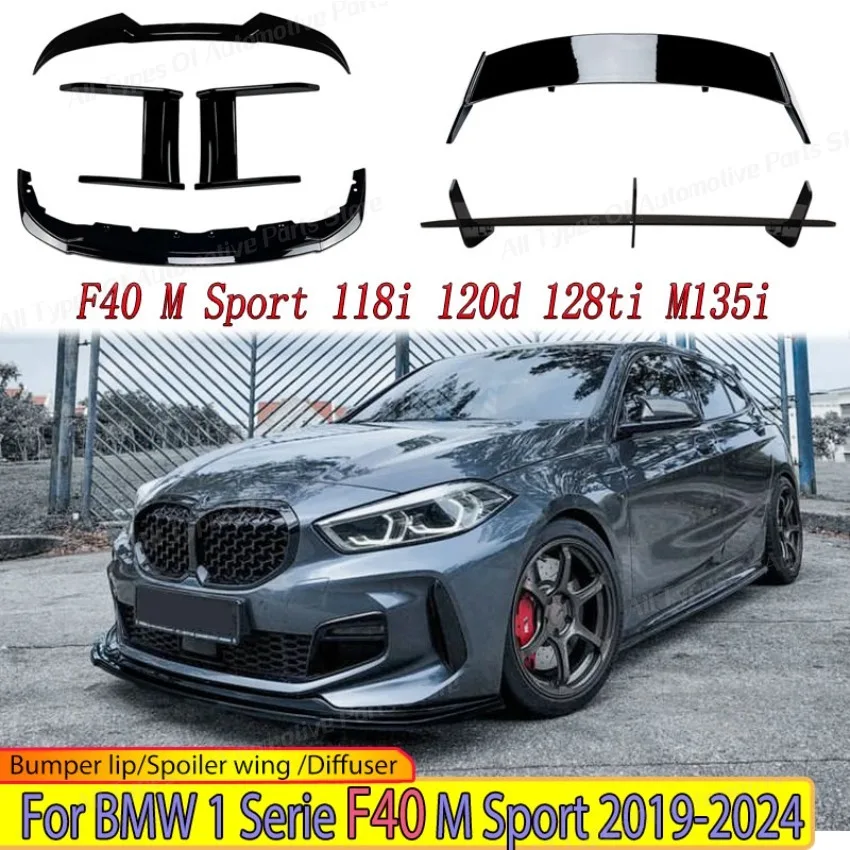 

Для BMW 1 серии F40 M Sport 118i 120d 128ti M135i 2019-2024 Ремонт переднего бампера автомобиля, спойлер, крыло, разделитель, диффузор, комплекты кузова