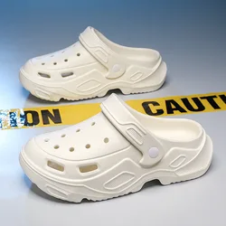 Couple Heightening Sandals Men Comfortable Soft Platform High-heeled Outdoor Non-slip Waterproof Sandals For Women Clogs
