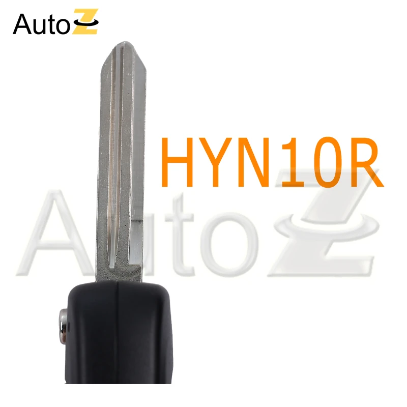 Autoschlüsselgehäuse für Kia Hyundai Rio Soul für Sportage 2010–2014 Smart Key Case TOY40 HYN10R Blade 3 Tasten ersetzen Flip-Schlüsselgehäuse