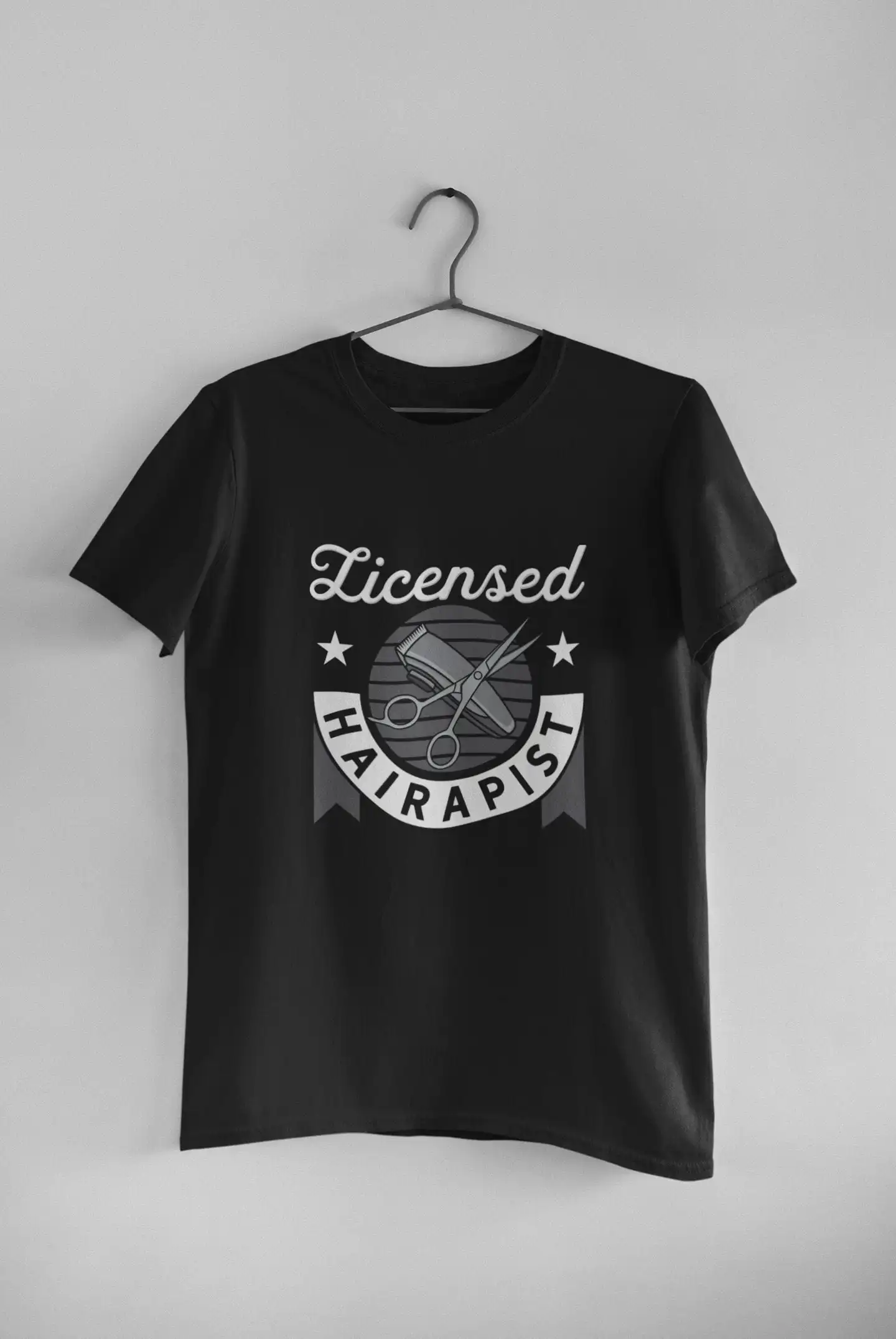 Barber T Shirt HairstylisT Hairdresser Licensed Hairapist