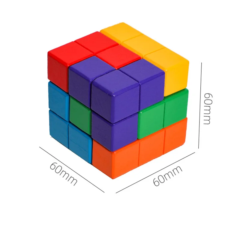 NIEUWE 3D Houten Soma Kubus Speelgoed Kinderen Vroege Educatieve Bouwsteen Montessori Puzzelspellen Speelgoed Brain Storm Game Zintuiglijke Speelgoed