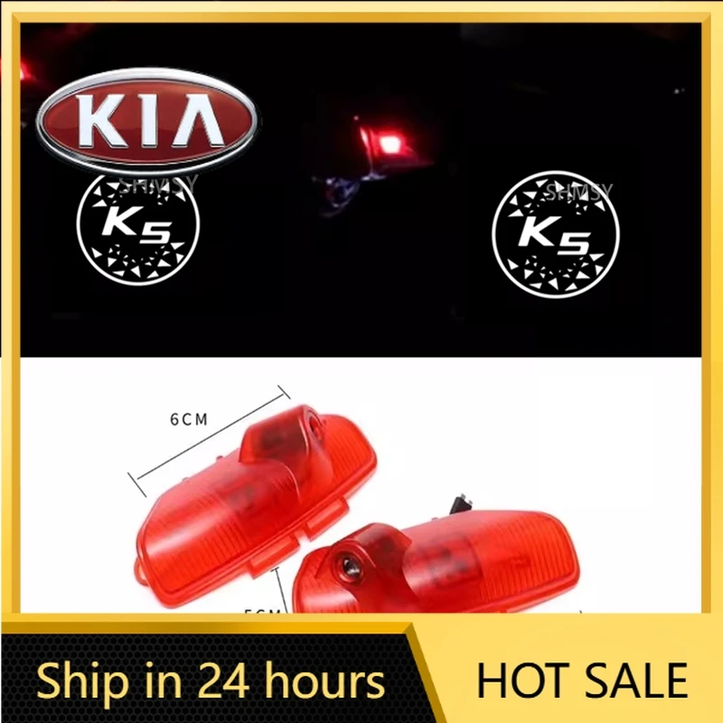 

2026 Hot Car Sticker 2Pcs Car LED Lights Laser Projection Courtesy Lamp Accessories For KIA K5 OPTIMA TF 2015 2014 2013 2012 201