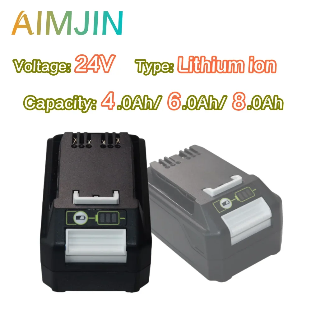 

24V 4000/6000/8000mAh Li-ion Rechargeable Replacement Battery For Greenworks Power Tools