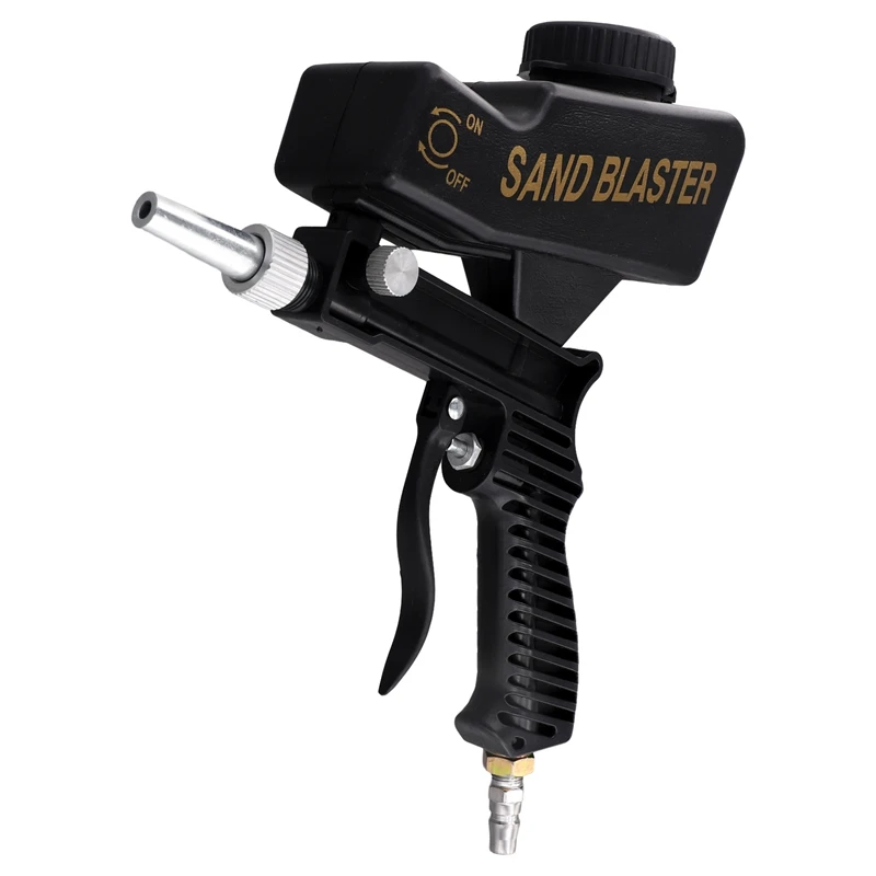 Sandblasting Tool Portable Adjustable 90Psi Handheld Pneumatic Blasting Tool Set Small Sand Blasting Machine