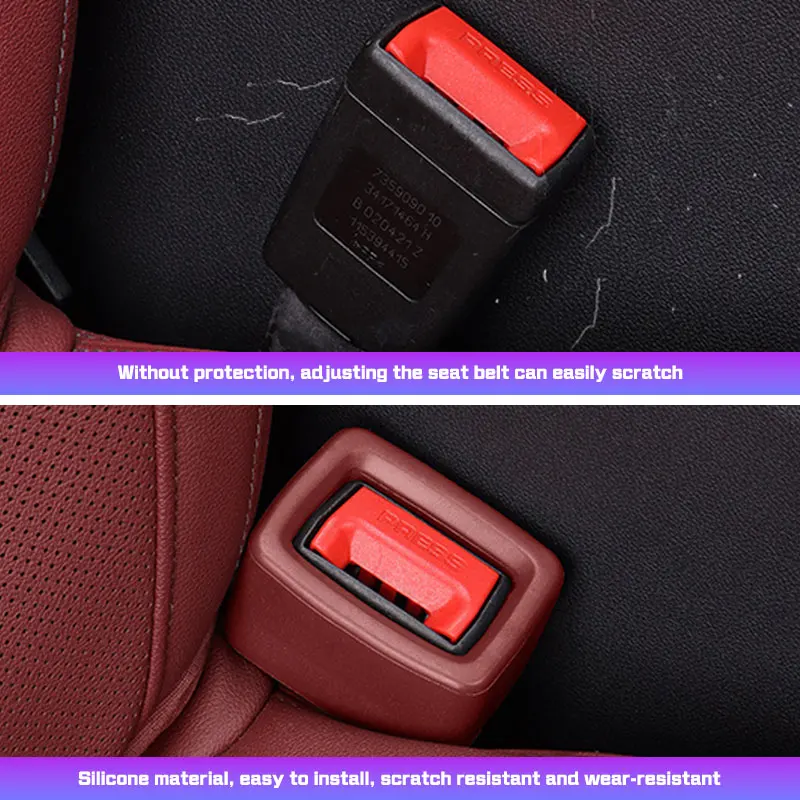 For Ford Kuga MK3 MK4 S Max Focus Puma Fiesta Mondeo Car Seat Belt Buckle Protector Safety Belt Anchor Socket Protection Cover - view 4