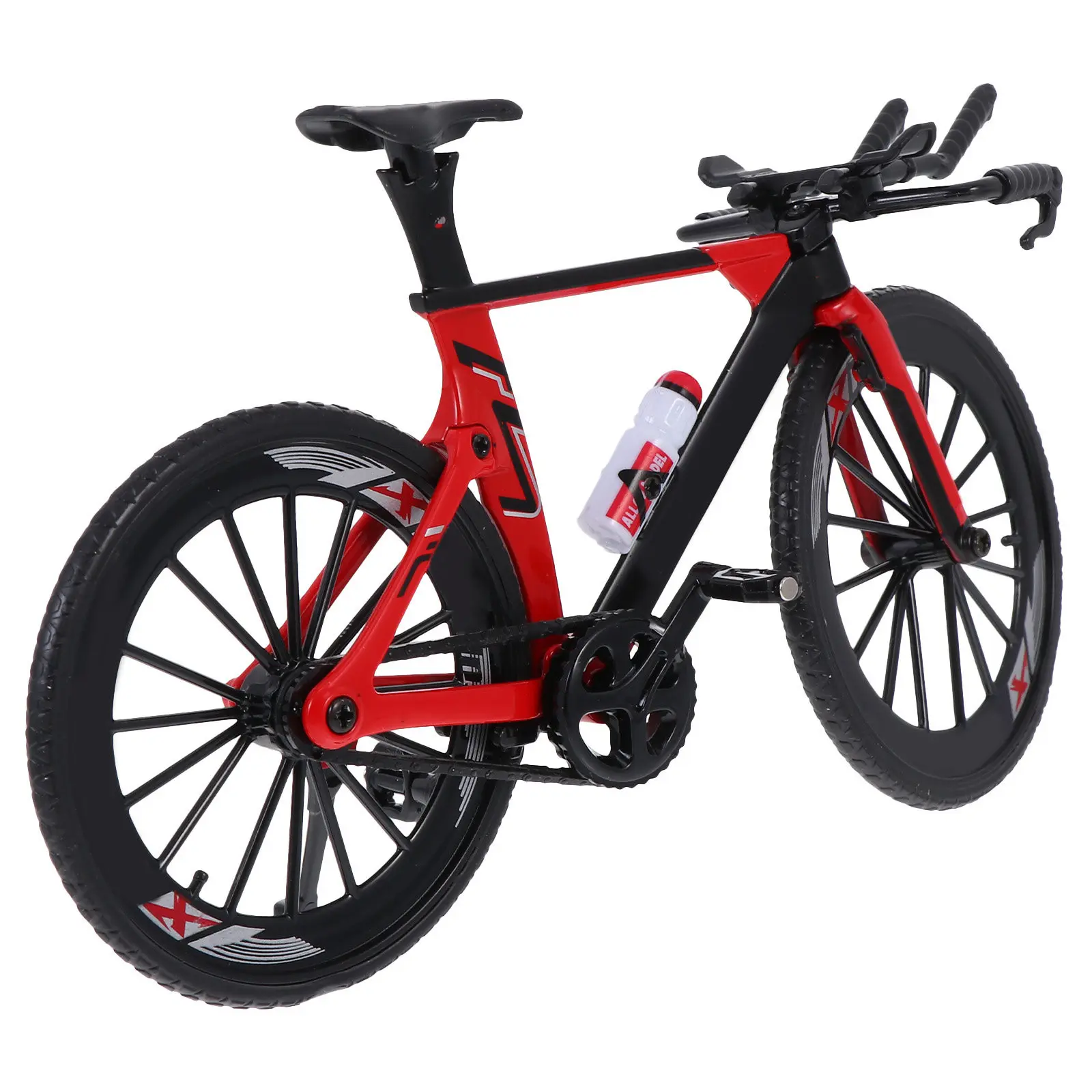 1Pcs Premium Crafted Simulation Bike Mini Decorative Piece Modern Tabletop Adornment for Home Office Interior Styling Gift Idea