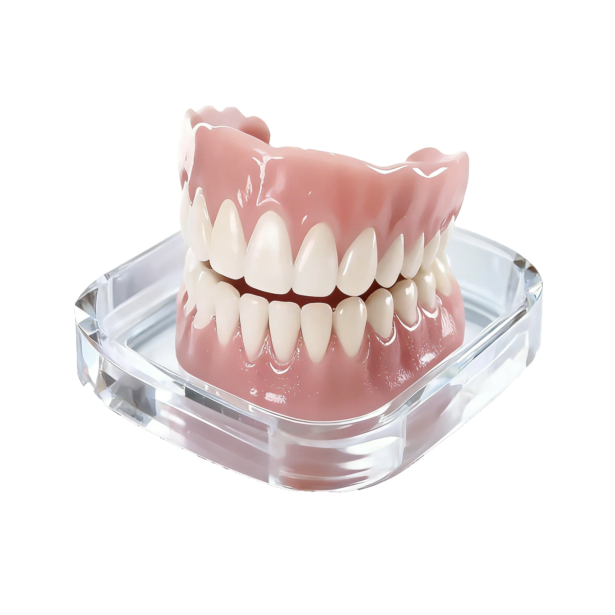 Zahnprothesen Komplettset Natürliche Ober- und Unterkiefer-Zahnspangen Silikon-Zahnprothesenset für Männer und Frauen Sofortige Selbstvertrauenswürdige Zahnprothesen Mundhygiene-Pflege