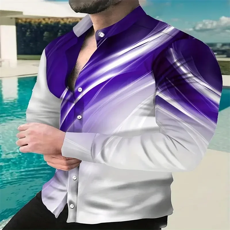 Men's classic design casual button up shirt, business comfortable fabric shirt
