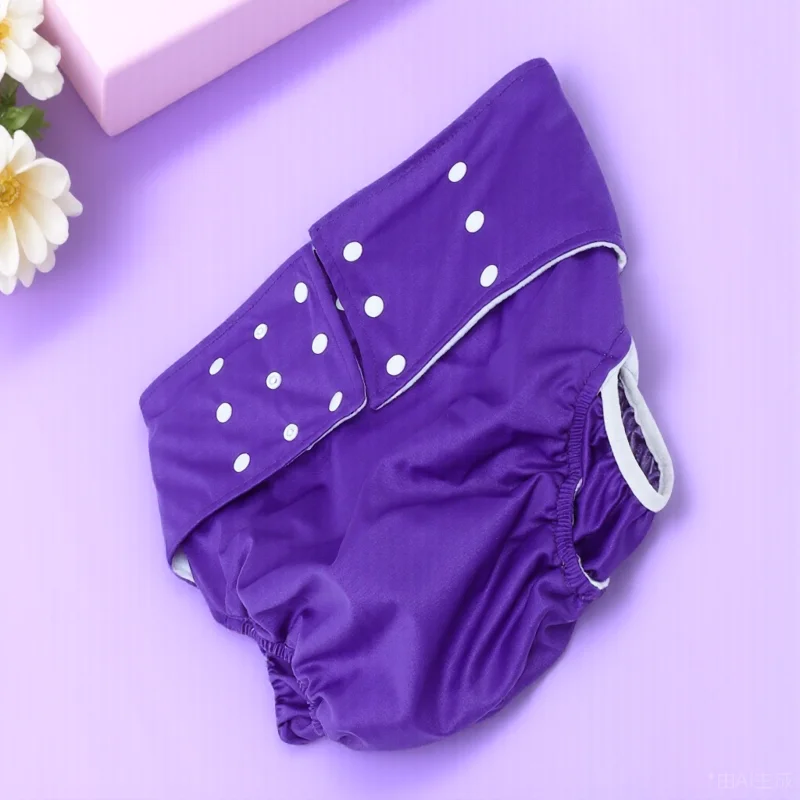 

1Pcs Washable Breathable Adult Diaper Leak-Proof Waterproof Soft Sanitary Panties Reusable Comfortable Unisex Cloth Diaper