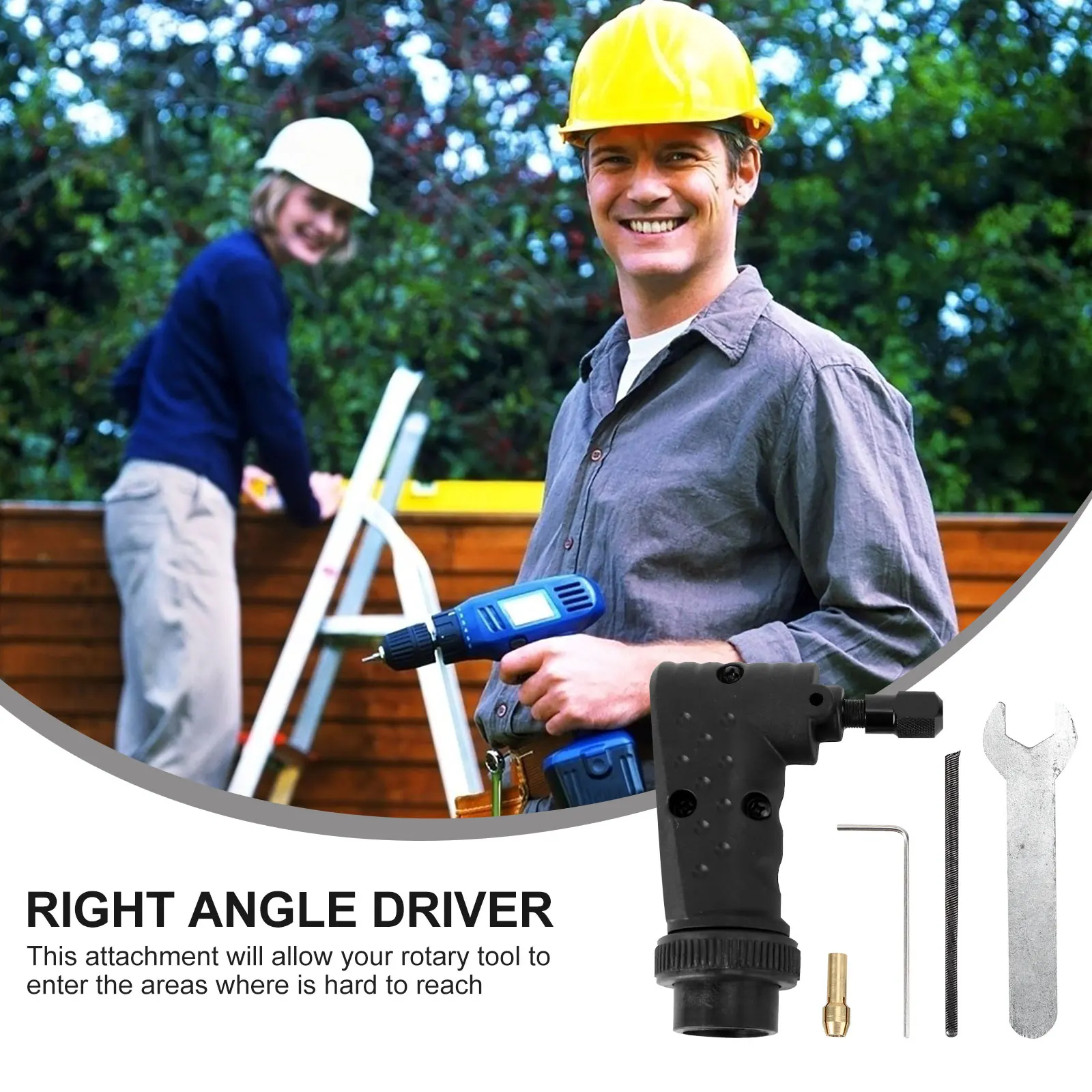 

Right Angle Driver Attachment for Drill Screwdriver Smooth Performance Long Durability Ball Bearing Tight