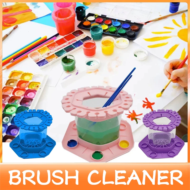 

Detachable brush Cleaner Drainage Children's Graffiti Paint Brush Cleaning Tool Paintbrush Cleaner Art Supplies Washing Bucket