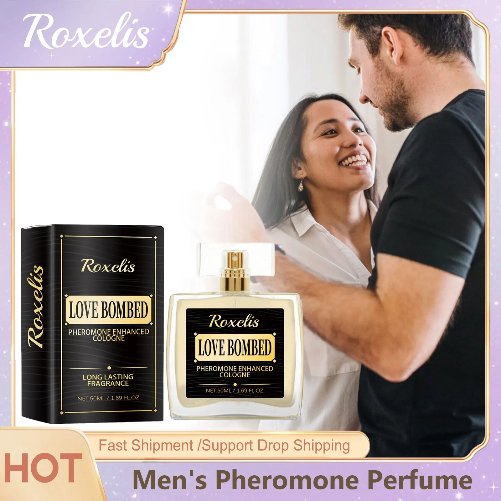 

Roxelis Original Men's Perfume Eau De Parfum Lasting Fragrances Deodorants Pheromone Cologne Spray Hombres Daily Dating Perfume