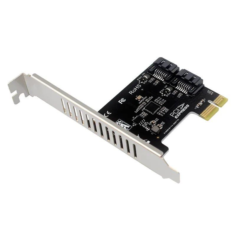 PCIE SATA PCI-E Adapter 5 Port SATA 3.0 6Gbps Controller PCI Express X1 To SATA 3 Expansion Card Riser JMB585 Support Raid