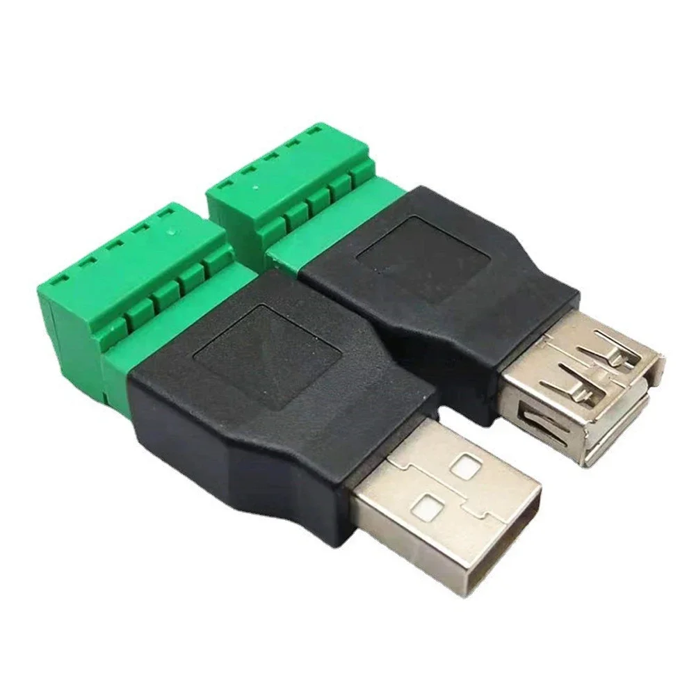 Adattatore USB Terminale connettore schermato USB 2.0 50 53mm Accessori tipo A Apparecchiature elettriche Maschio Femmina a 5P
