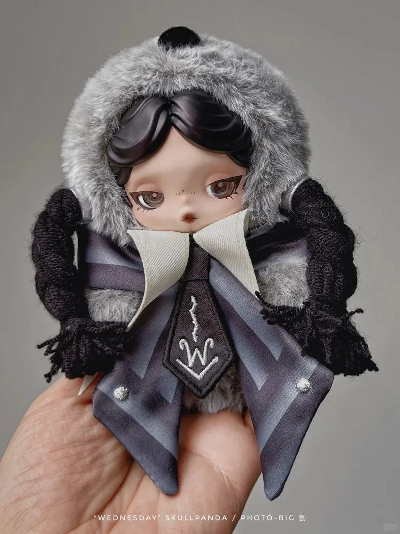 Genuine Pop Mart Skullpanda Black Maid Butterfly Miss Blind Box Wednesday Cute Figure Doll Valentine/Birthday Gifts