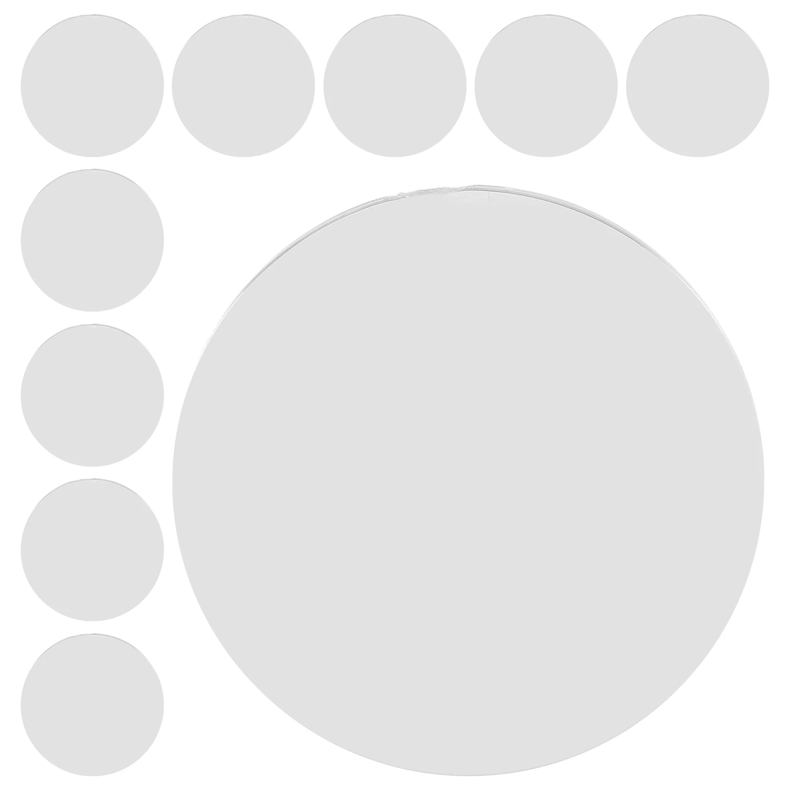 

12Pcs Double Convex Lens Clear Acrylic Optical Lenses for Science Teaching DIY Magnifying Experiment Learning Tools