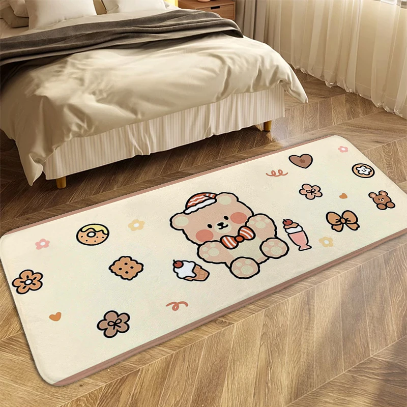 Bath Mat Kawaii Funny Doormat Entrance Door Useful Things for Home Decoration Anime Rug Aesthetic Kitchen Carpet for Bedroom Mat