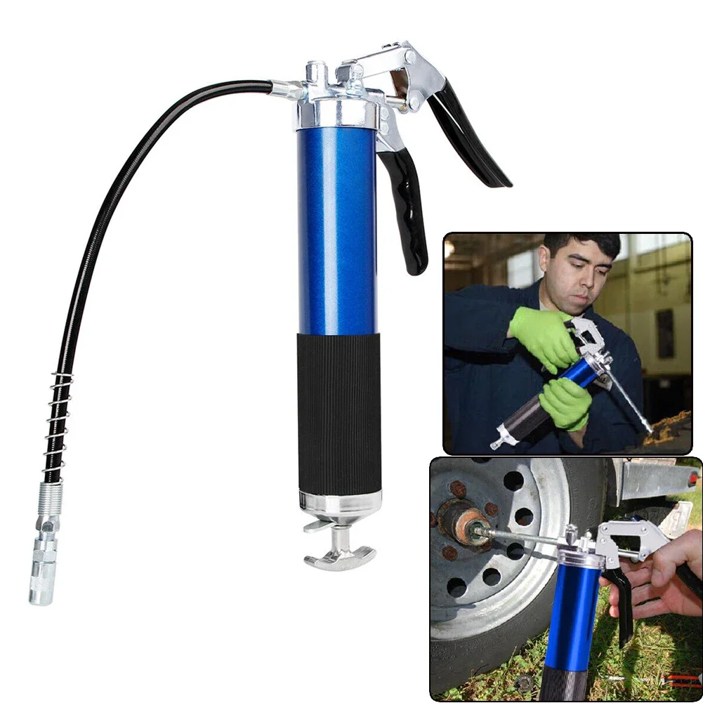 

Ручной пистолет для смазки 6000-7000PSI, пистолет для смазки из алюминиевого сплава, ручной пистолет для заполнения с гибким шлангом