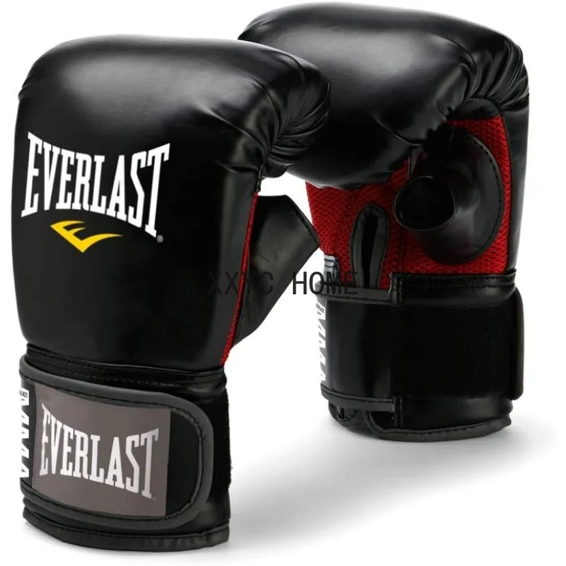 Everlast Leather Heavy 70 Pound Punching Bag with Chain and Swivel Assembly, 5 Ounce MMA Kickboxing Gloves and 180-Inch Boxing