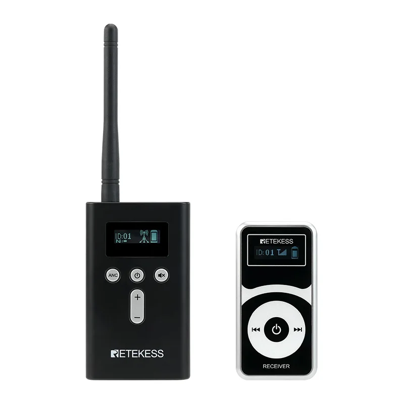 RETEKESS T130P T131P Akcesoria dla przewodników Turystycznych Bezprzewodowy Nadajnik i Odbiornik Audio Mikrofon dla Przewodników Edukacyjnych i Podróżujących — zdjęcie produktu 7