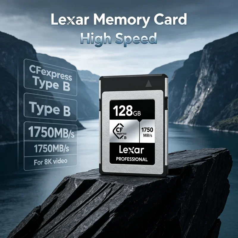 Lexar CFexpress Type B Memory Card 128GB 256GB Read 1750MB/s 512GB Storage Card CF express Type B Card For Photographers