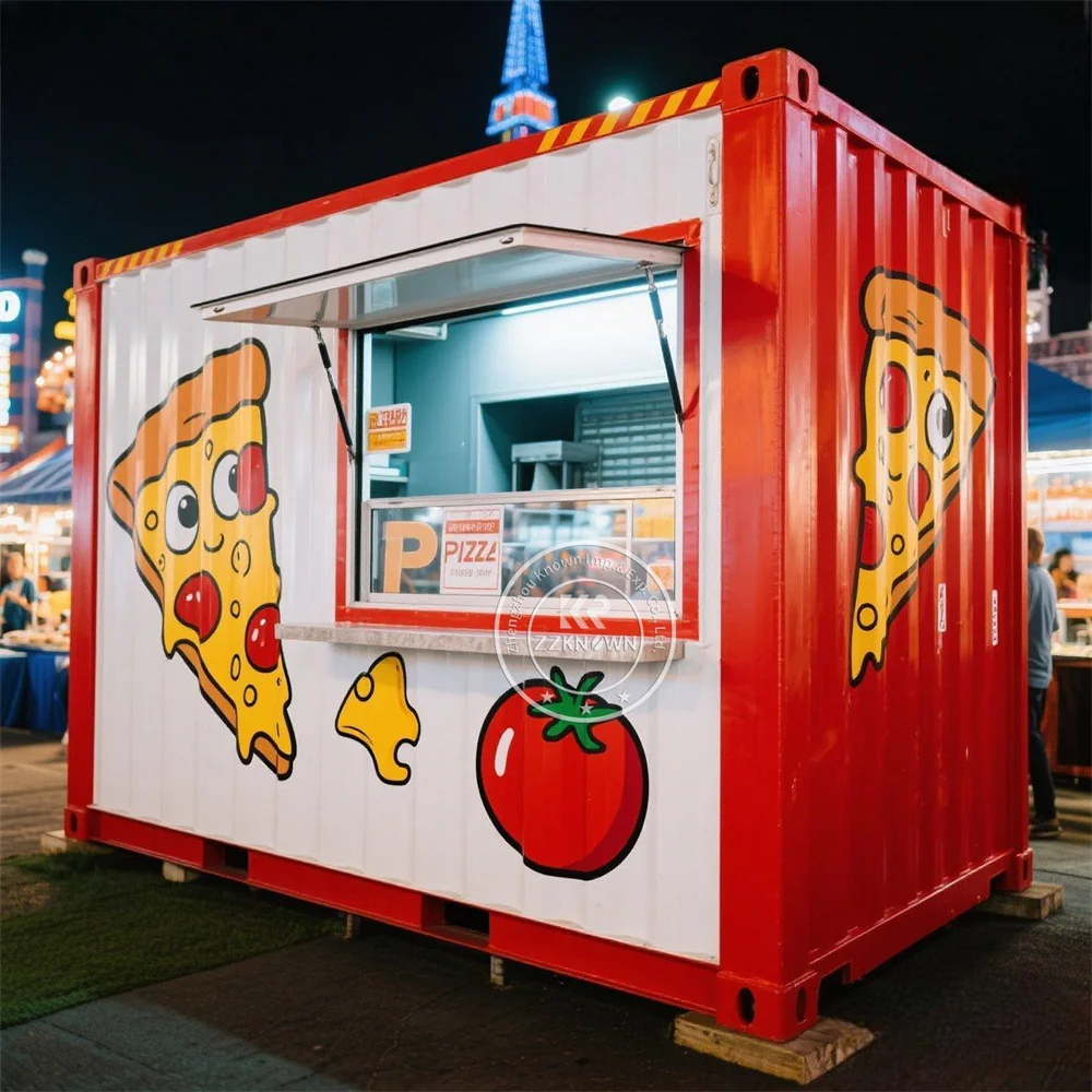 

Portable Shipping Container House Prefabricated Restaurant Full Kitchen Customized Fast Food Shop Coffee Shop Bar