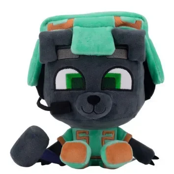 Juguete de peluche de Anime para niños, Bobicraft Gitd Wolf, decoración de animales de peluche, muñeca de regalo de cumpleaños, verde, 20cm