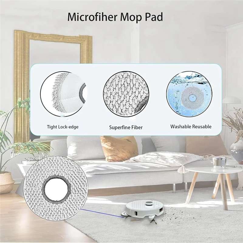 ABIY 164 шт. запасные части для пылесоса ECOVACS DEEBOT X5 PRO/X5 Pro OMNI, ткань для швабры, фильтр Hepa, основная боковая щетка