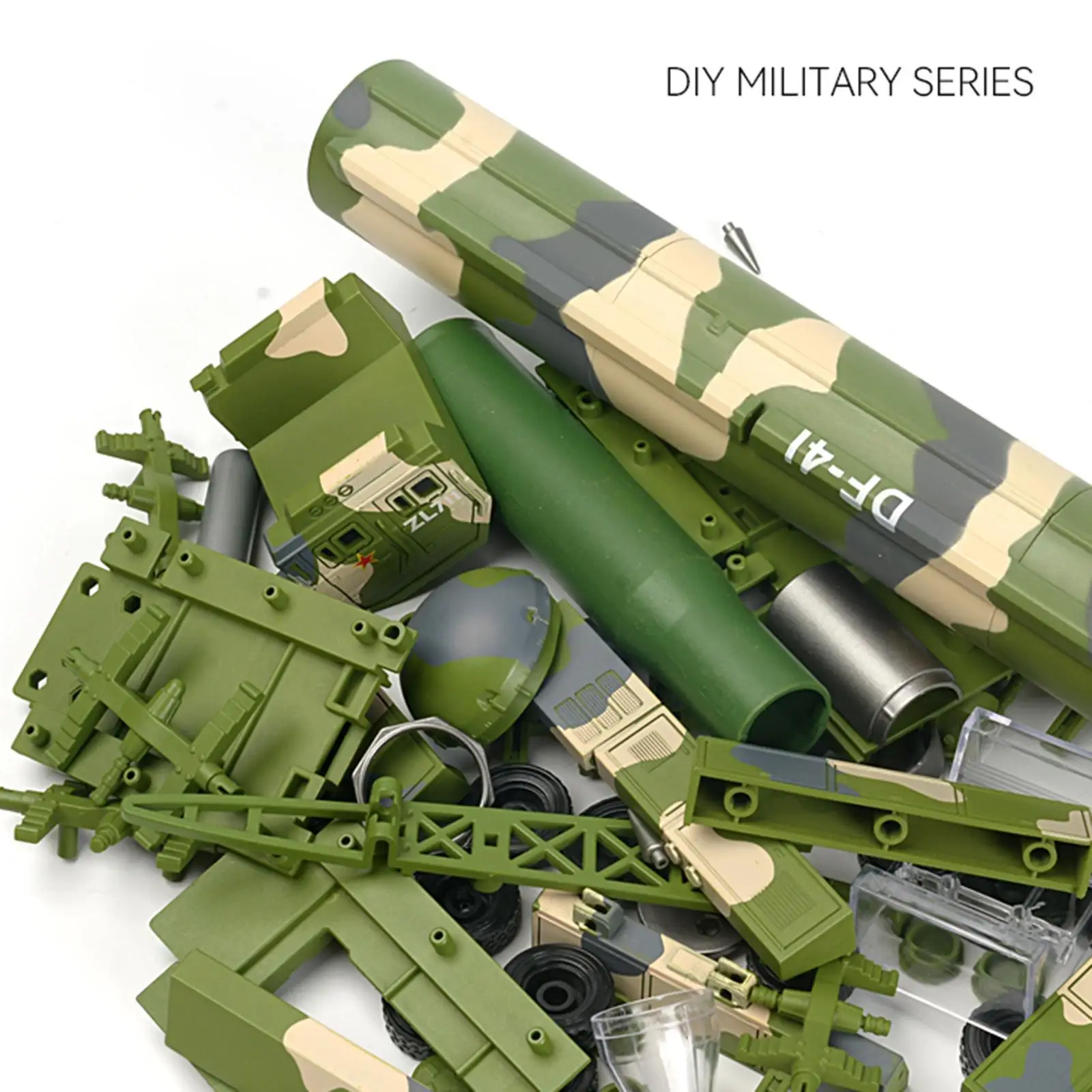 

1/72 DF-41 Vehicle Model DIY Puzzle Building Projects Vehicle Building Kits Collectibles Simulated Car Toy for Kids Adults Men