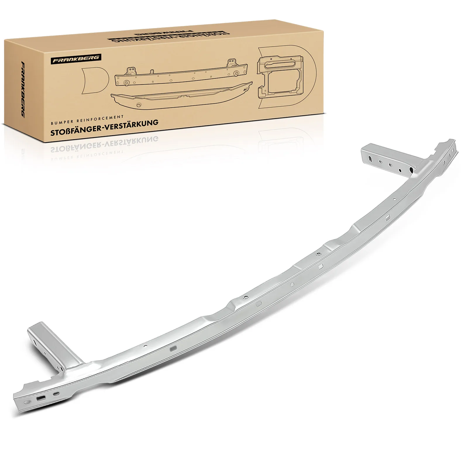 Frankberg 1x Stossfänger Stoßstangenträger Vorne Links Rechts für BMW 5er G30 Touring G31 BM1007104P 51117418224 51117385290