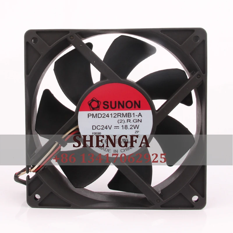 

SUNON PMD2412RMB1-A Case Cooling fan DC24V 18.2W 120x120x38MM 12038 12cm Converter Exhaust Centrifugal Industrial