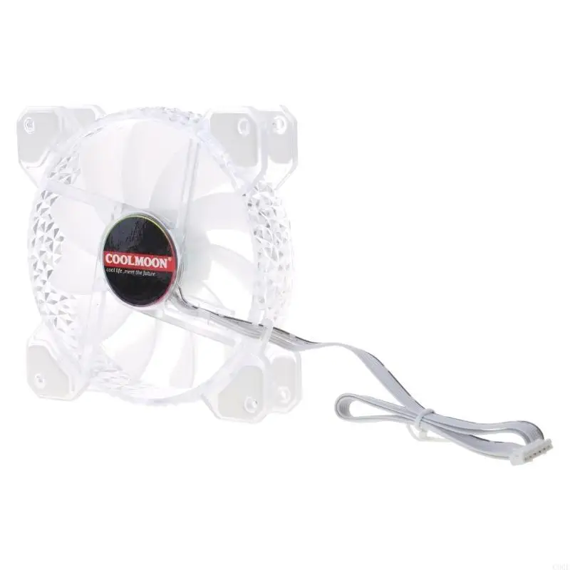 C90F Diamond 120 مللي متر مروحة تبريد جهاز كمبيوتر شخصي لمراوح العلبة PWM 6PIN قابل للتعديل مبرد صامت كتم صوت RGB مروحة المبرد #6