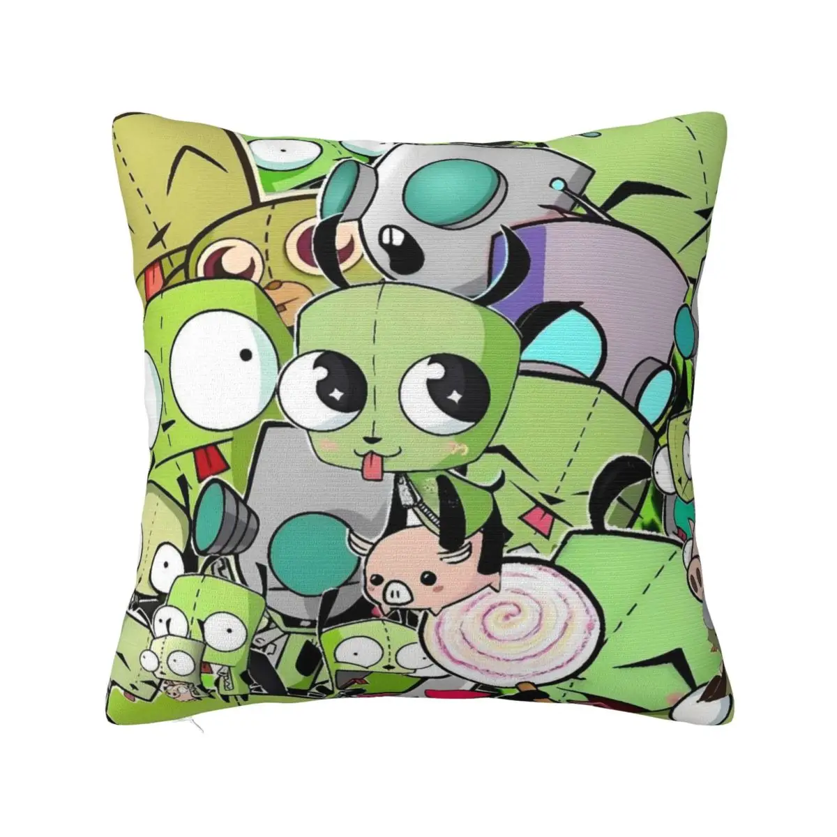 Invaders Zims Enter The Florpus Pillow Cover Cute Fun Pillow Case For Sofa Car Home Decor Cushion Cover Soft Pattern Pillowcases