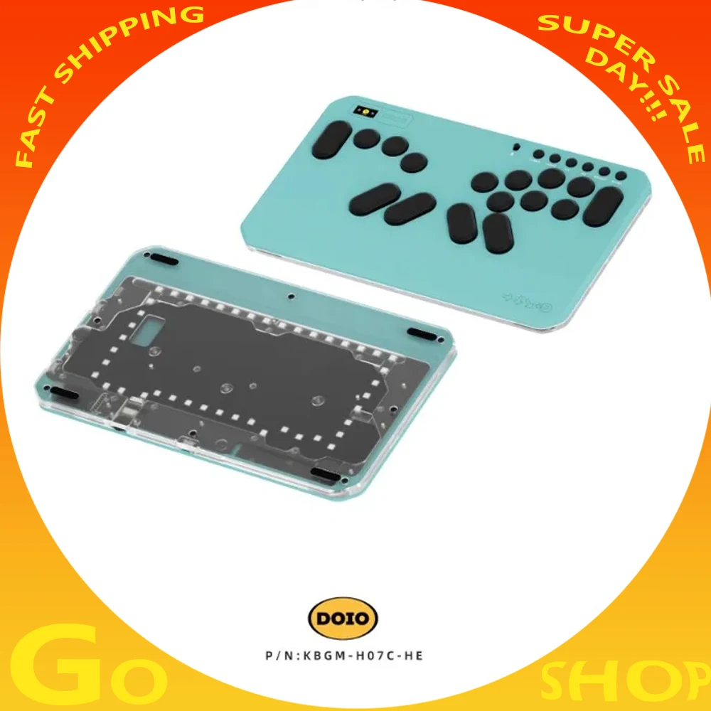 

DOIO KBGM H07C HE HITBOX Mini Keyboard PBT Ergonomics Alloy Game Aluminum Custom Keypad Supports PS4 PS5 Switch PC Steam Gift